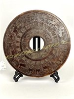 CHINESE CAVALRY STONE DISC