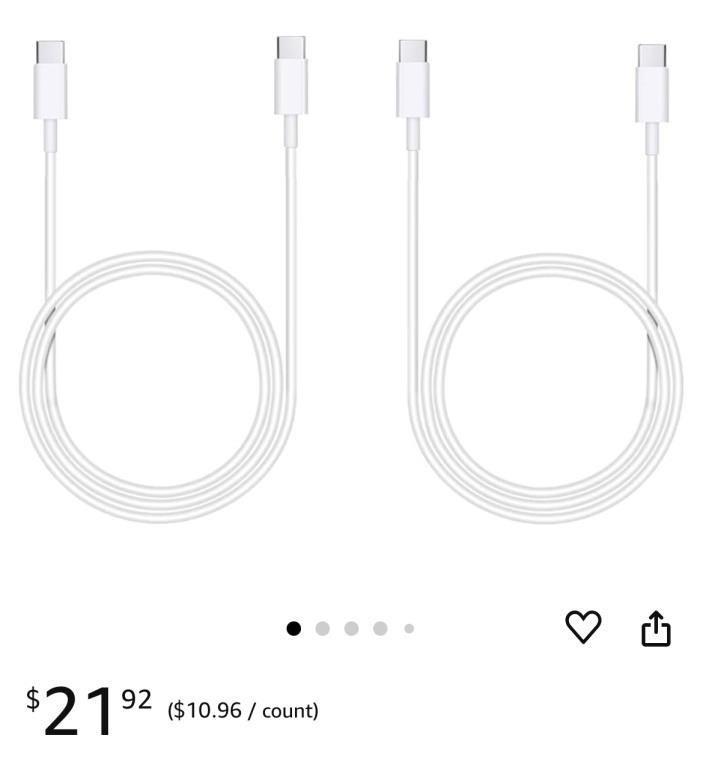 USB C to USB C Charger Cable,Type C Fast Charge