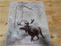 Peters Cartridge Tin Sign-Snowy Moose