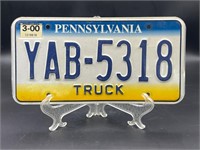 Pennsylvania truck tag
