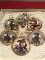 Hummel Glass Christmas Tree Ornaments