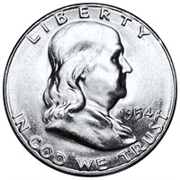 1954-S Franklin Half Dollar UNCIRCULATED