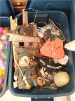 Tub of Halloween Items