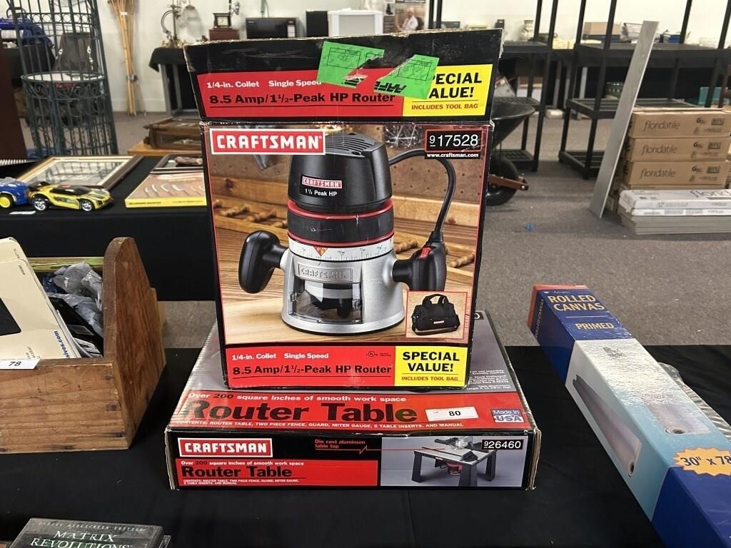 Like New Router And Router Table, Craftsman