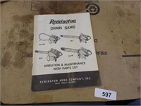 Remington Chain Saw Operation &