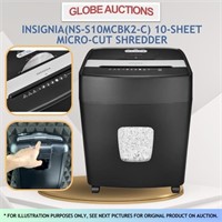 INSIGNIA 10-SHEET MICRO-CUT SHREDDER (MSP:$100)