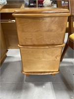 1950's Wakefield 2 drawer night stand, Champagne