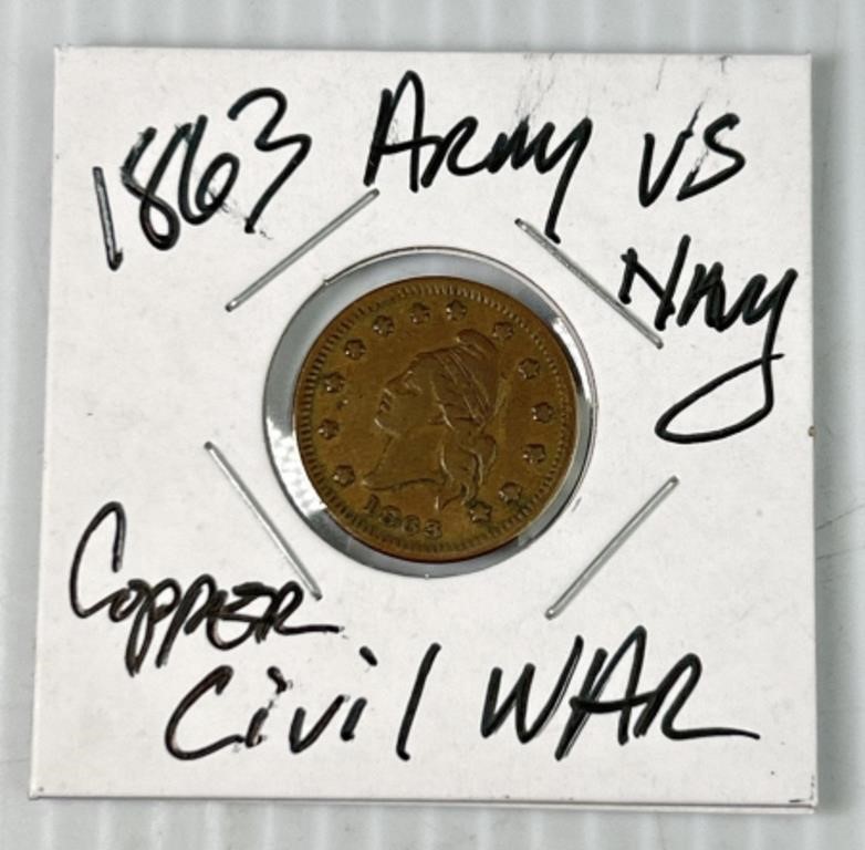 1863 Army and Navy Copper Civil War