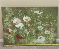 40 x 28 inch Poppy Wall Art numbered 520/995