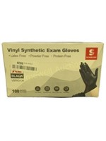 Vinyl synthetic exam gloves XL Black