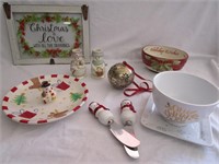 Christmas Dishes,Candle Holders,Decor