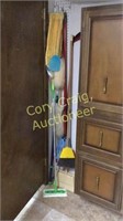 Dusters, Mop, Broom Contents of cabinets S