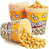 10 Pack Plastic Popcorn Containers Reusable