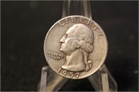 1957-D Washington Silver Quarter