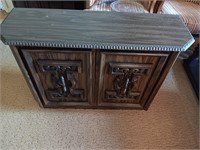 Console foyer table cabinet 38" by 28" tall.