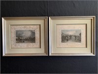 Antique Colored Engravings Tombleson of