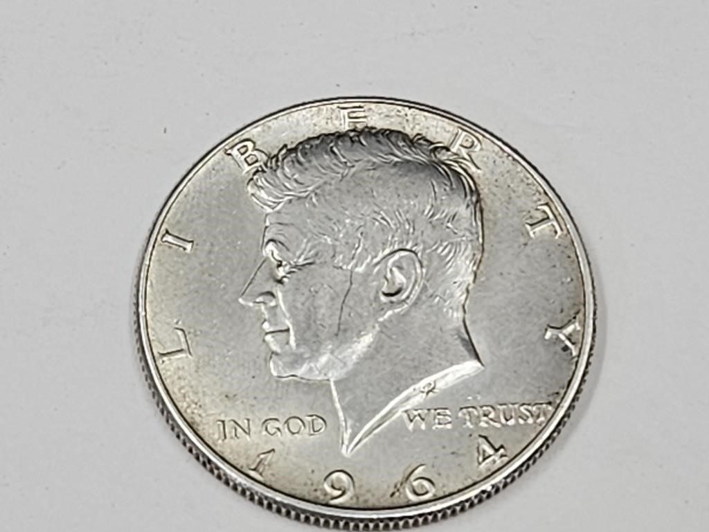 1964 Kennedy 1/2 Dollar Silver Coin