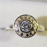 $100 Silver CZ Ring