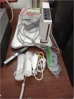 Wii with Wii fit board, 2 controllers, one