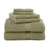 SALT Quick Dry 6-Piece Towel Set, Ivy Green