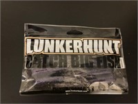 LUNKERHUNT 4'' SPICY TUBE SMOKE PURPLE FLECK 8PACK