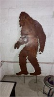 Giant metal yeti. Hand crafted welded