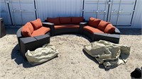 U-Shape Patio Set with Storage, and Weather Covers