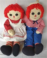Vintage Raggedy Ann & Andy Dolls