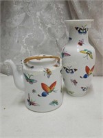Home decor vase and tea pot