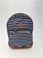 Backpack striped blue and white