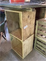 Wood Crates - qty 8 under bench