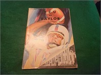TCU vs Baylor 1962 Program