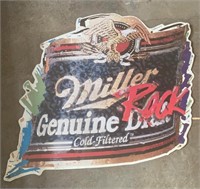 Vintage Miller Genuine Rock Draft Sign