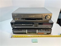 Untested VHS & CD Recorder