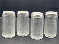 Vintage Hoosier Triple Skip Spice Jars