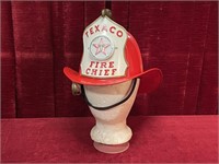 1960s Texaco Fire Chief Helmet w/ Headset - Note