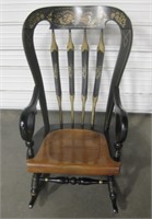 Vtg L & Z Kamman Wood Rocking Chair