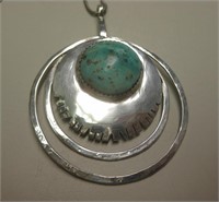 NA Sterling Silver Cerrillos Turquoise Necklace