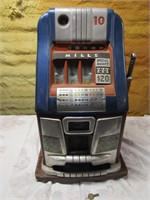 1940's Mills 10 cent slot machine w/key (works)