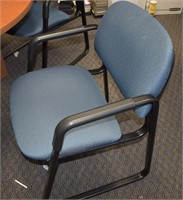 HON BLUE GUEST CHAIRS  - 2 CHAIRS