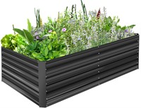 Rengue 8x4x2FT Raised Garden Beds Large Galvanized