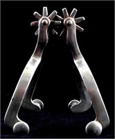 North and Judd Anchor Marked Cowboy Spurs