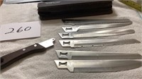 Kershaw knife set, with handle, six blades in