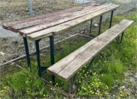 1 Sided Picnic Table