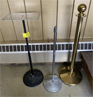 Metal Stanchion and Stands, 34-40in