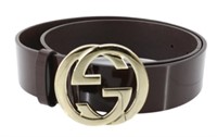 Gucci GG Leather Belt