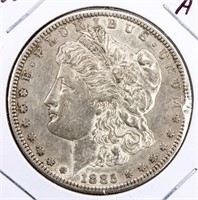 Coin 1885-S Morgan Silver Dollar Almost Unc.