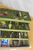 Tackle Box Full of Heddon , Jellyworm & More