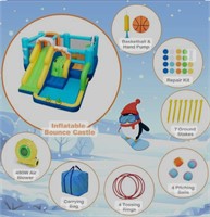 Inflatable Bounce House Winter Theme (w/o Pump)