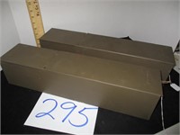 2 METAL SAFE DEPOSIT BOXES